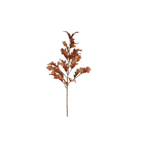 Spray Polyester Fluweel Goud Blad L25-w18-h77cm Bruin