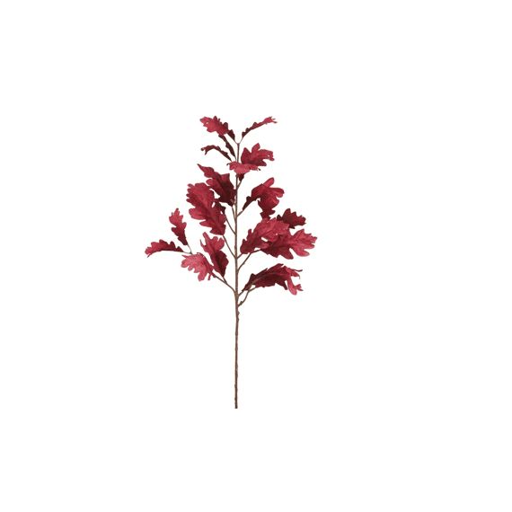 Spray Polyester Fluweel Goud Blad L25-w18-h77cm Fuchsia