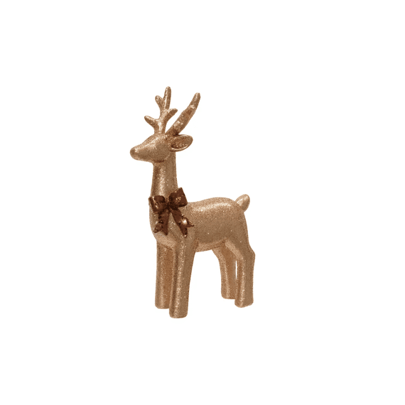 Rendier Polyresin Deer L13.4-w7-h21.7cm Goud