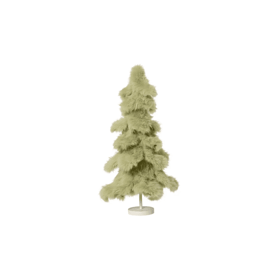 Kerstboom Kunstbont 3 Lagen Dia35-h60cm Salie Groen