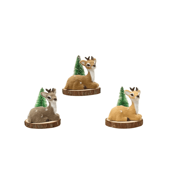 Hert Polyester Boom L6-w6-h7cm 3 Assortiment