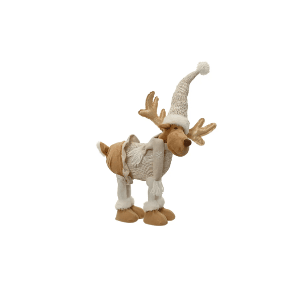 Rendier Polyester Staand L33-w17-h48cm Beige/kleur(en)
