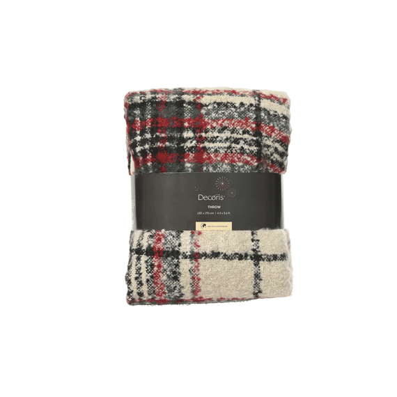 Plaid Acryl Ruitjes L170-w130-h1cm Multi