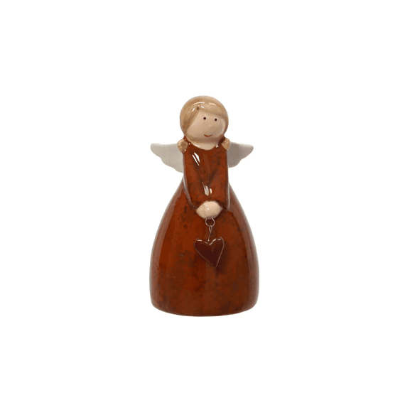 Engel Dolomiet L7.1-w7.1-h13cm Rood/kleur(en)