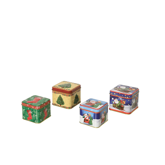Opbergblik Vierkant Uv Print L7.8-w7.8-h7.8cm 4 Assortiment