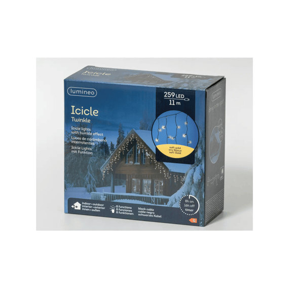 Led Icicle Lights 8 Functie Twinkel Effect Buiten