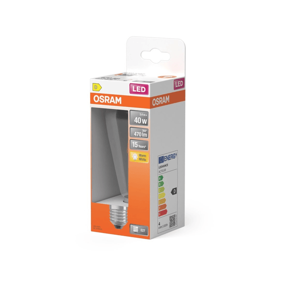 Osram Led St Cl Edison Fil 40 3.4w 827 E27