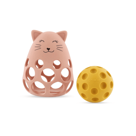 Trixie Siliconen Sensorische Rammelaar - Mrs. Cat