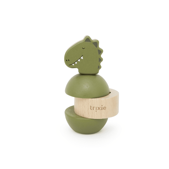 Trixie Houten Stapelspeelgoed met Rammelgeluid - Mr. Dino