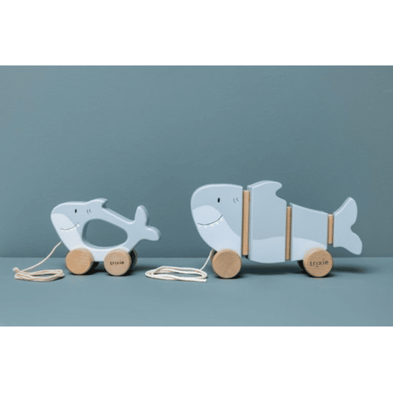 Trixie Houten Waggel Trekspeeltje - Mr. Shark