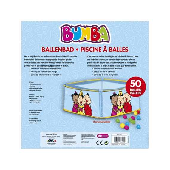 Bumba Ballenbad Vierkant Met 50 Ballen