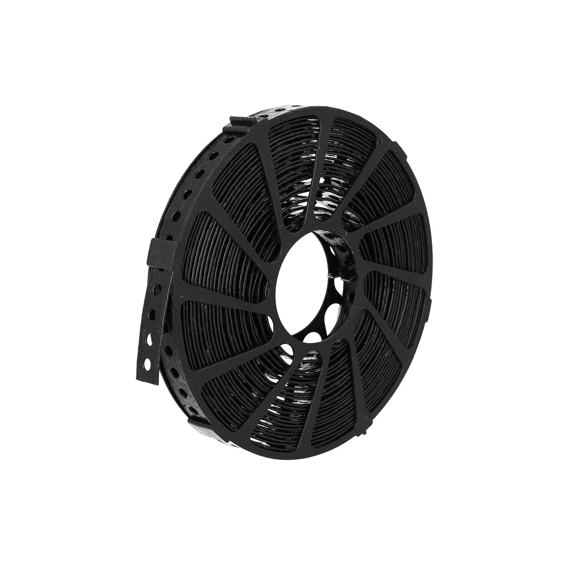 Solid Montageband Galva/pe Zwart - 19 X 0,7mm / 10m - Recht - Fbs-19bla