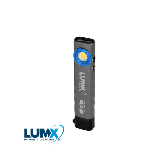 Lumx Led Inspectielamp - Inspec Alu, Oplaadbaar, 6 W, 1200 Lm, 7500 °k