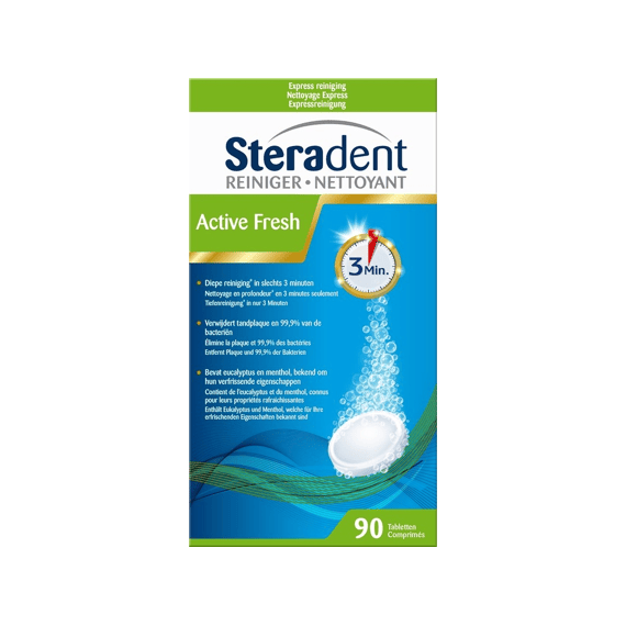 Steradent 90 Tabs Active Fresh