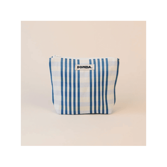 Fonda Toilettasje Mid Pouche Striped Blue White