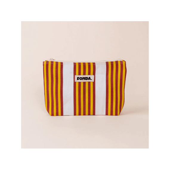 Fonda Toilettas Striped Ocre White