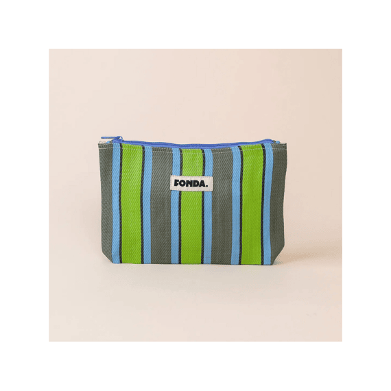 Fonda Toilettas Striped Blue Green