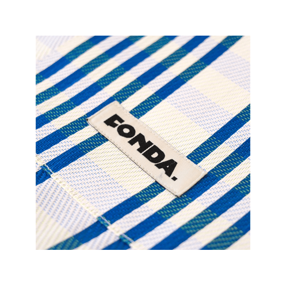 Fonda City Bag Striped Blue White