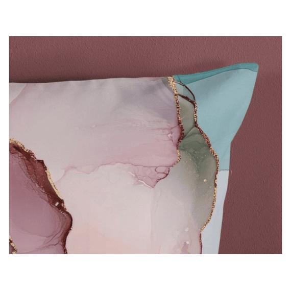 Good Morning Dekbedovertrek Roze Blauw 200x220 2* 60x70cm