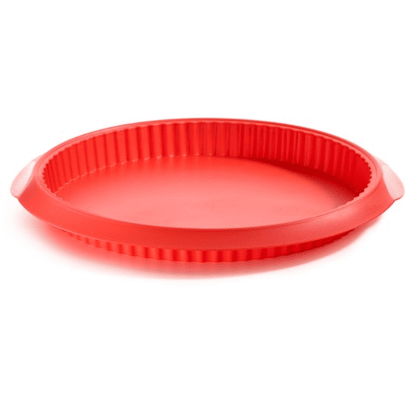 Lekue Quichevorm D28cm Siliconen Rood