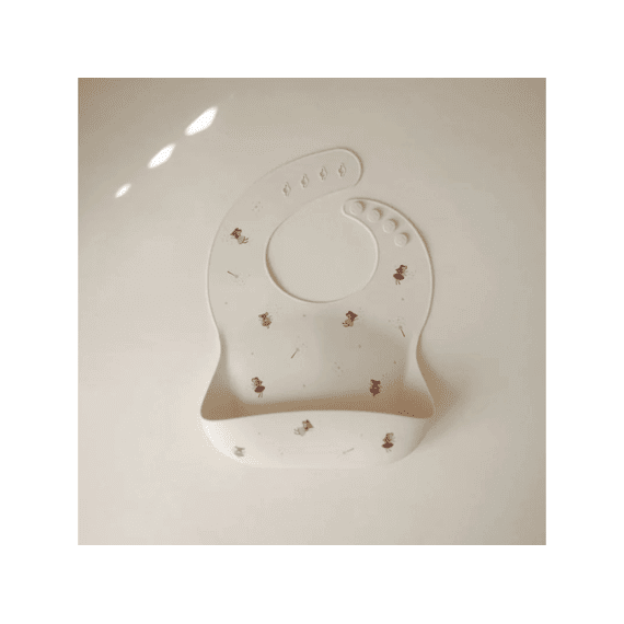 Mushie Silicone Bib- Fairy Mice