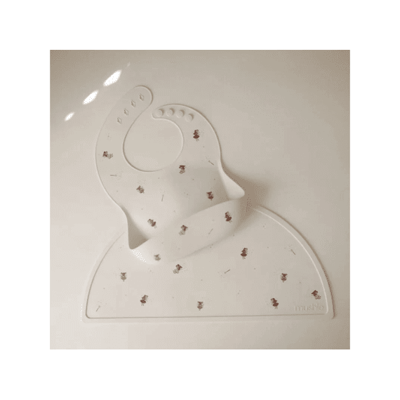 Mushie Silicone Bib- Fairy Mice