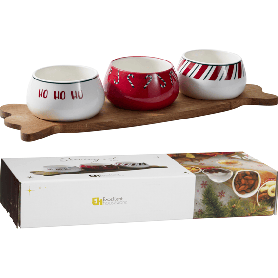 Serveerset Kerst 4 Stuks