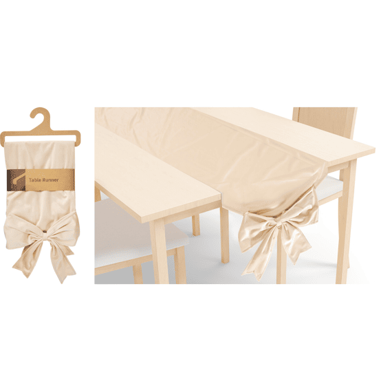 Tafelloper L240-b33cm Beige