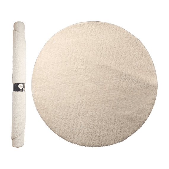 Vloerkleed Rond Dia120cm Wit