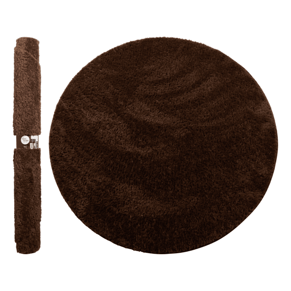 Vloerkleed Rond Dia120cm Bruin