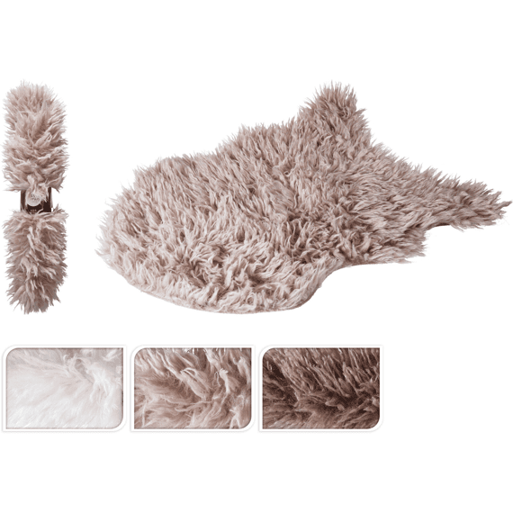 Kleed Fake Fur 60x90cm 3 Assortiment