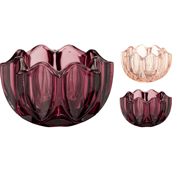 Theelichthouder 8x5cm 2 Assortiment
