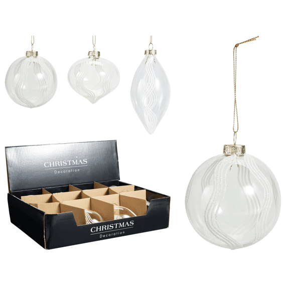 Ornament Wit 3 Assortiment