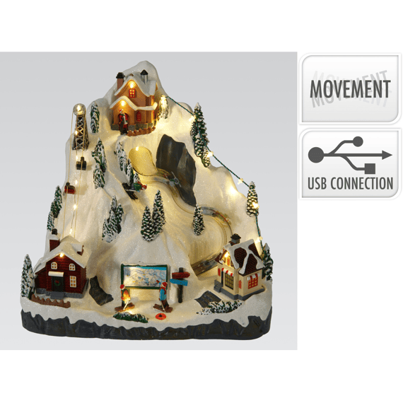 Kersttafereel Led 29cm