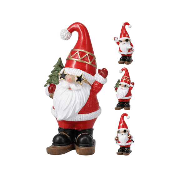 Kerstman Zonnebril 8x7x17cm Assortiment