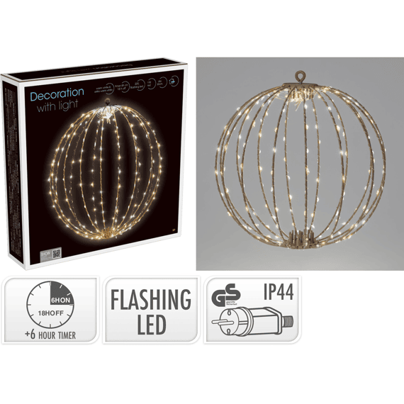Bal 30cm 192led Flashing Taupe