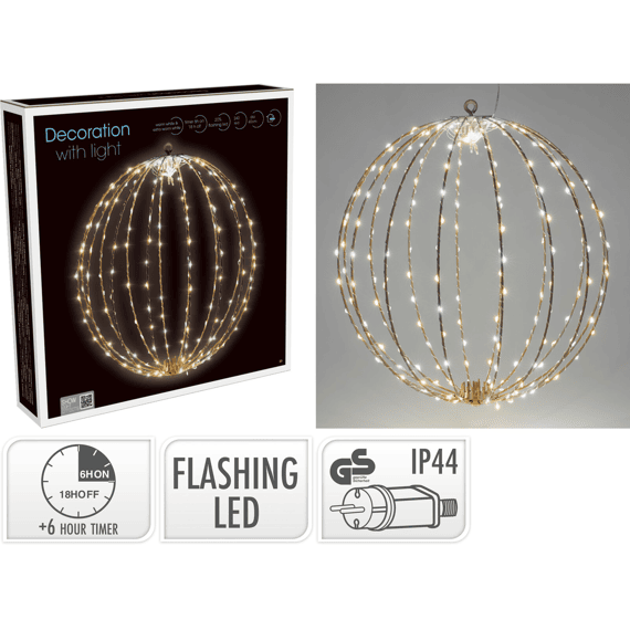 Bal 40cm 240led Flashing Taupe