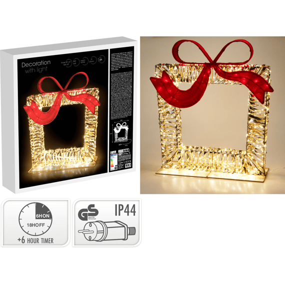 Cadeau Met Strik 58x63cm 500led