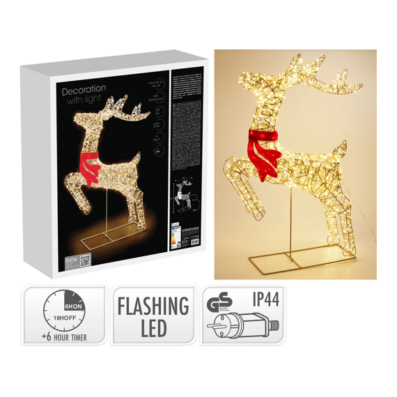 Rendier Met Strik 50x88cm 720led