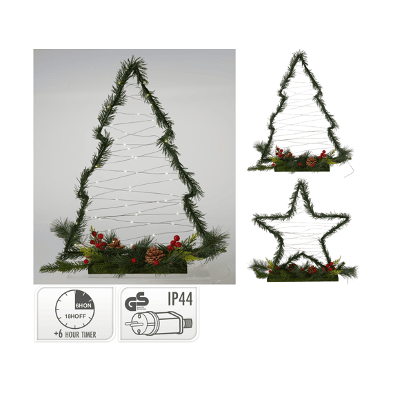 Kerstfiguur Led 2 Assortiment