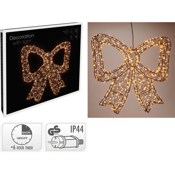 Strik 38x33cm 500led Warm Wit Zwart
