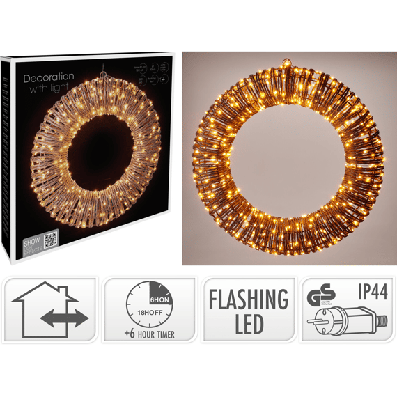 Krans 50cm 500 Extra Warm Wit Led