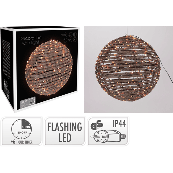 Bal Dia35cm 400 Extra Warm Wit Led