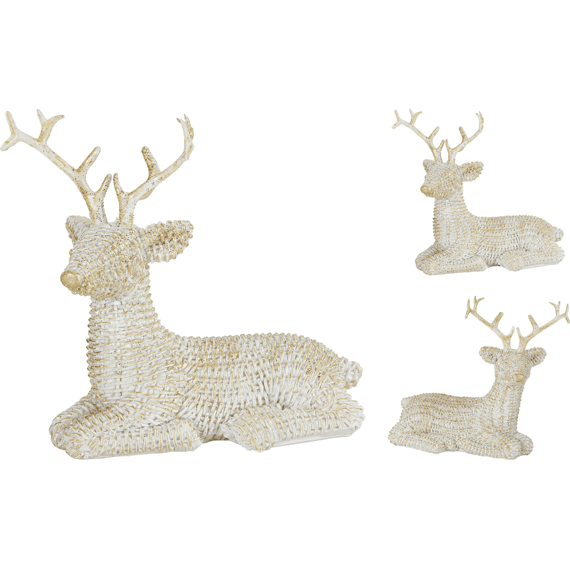Rendier 12cm Wit 2 Assortiment