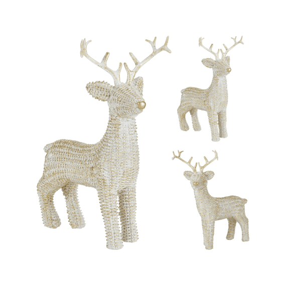 Rendier Staand 18cm 2 Assortiment