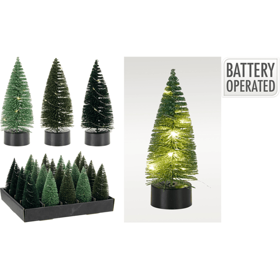 Boom Met Led 13cm Groen 3 Assortiment