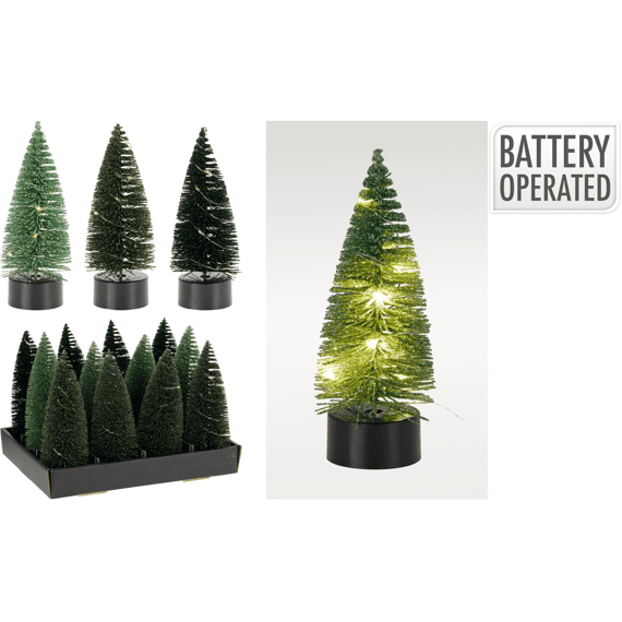 Boom Met Led 17cm Groen 3 Assortiment