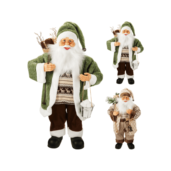 Kerstman Staand 60cm 2 Assortiment