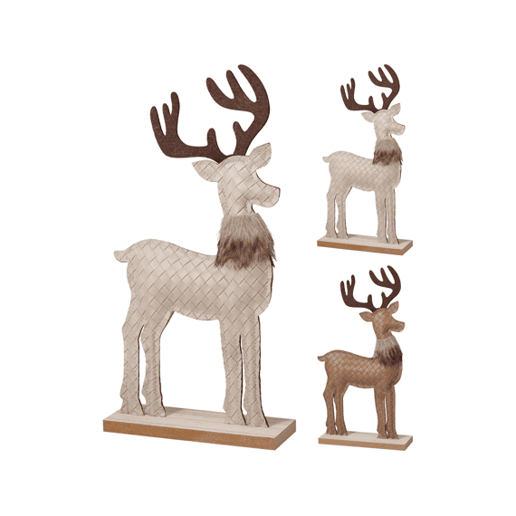 Rendier Staand 36cm 2 Assortiment