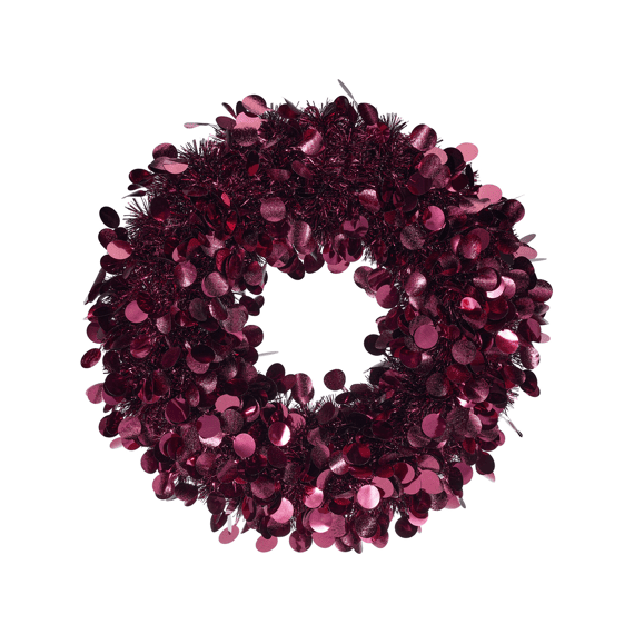 Krans Tinsel 46cm Bordeaux